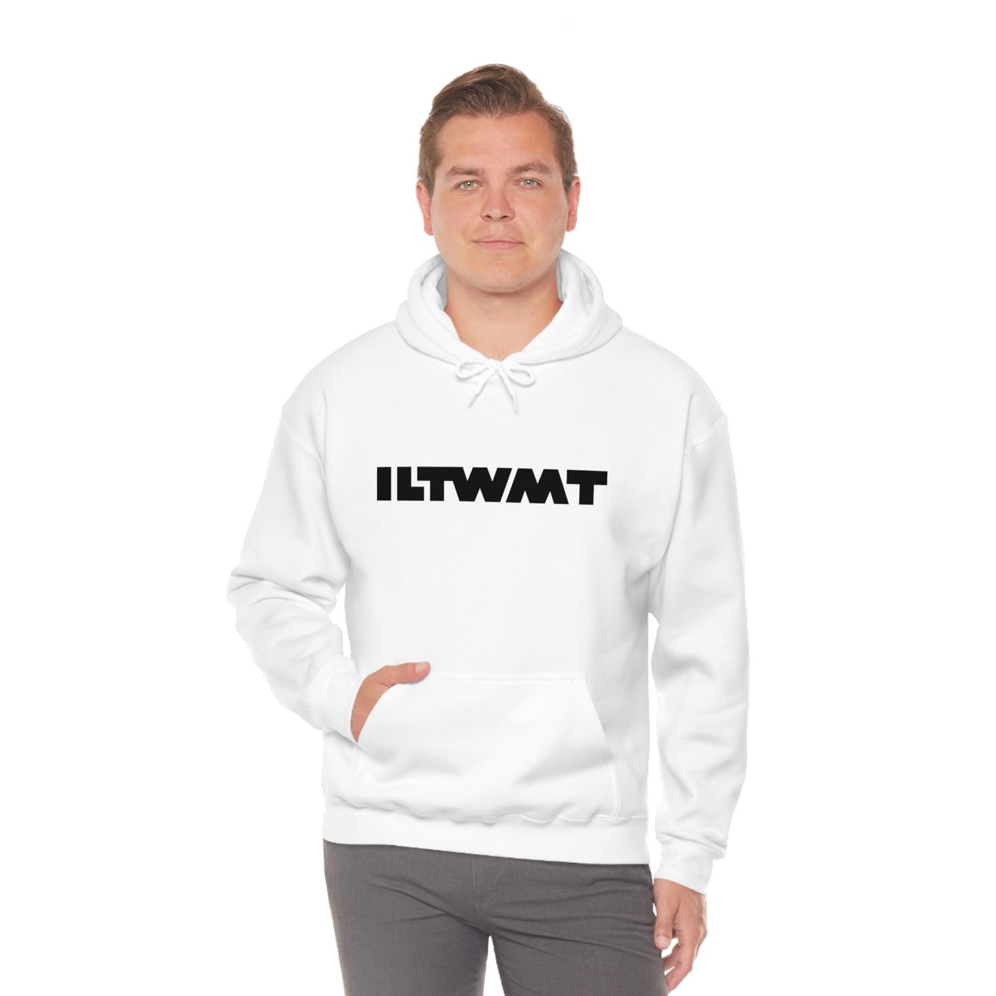 Classic I Like to Waste My Time White Hoodie (Unisex)