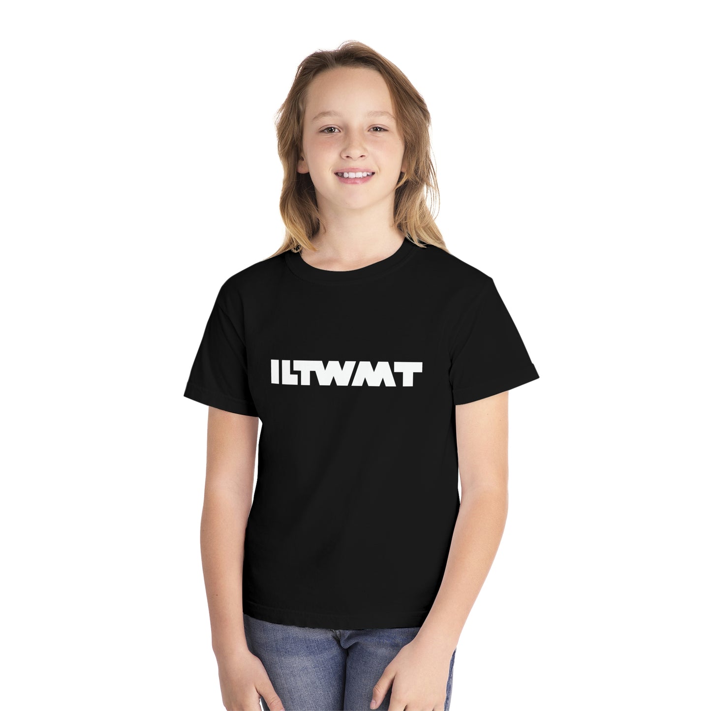 Classic I Like to Waste My Time Black Youth T-shirt